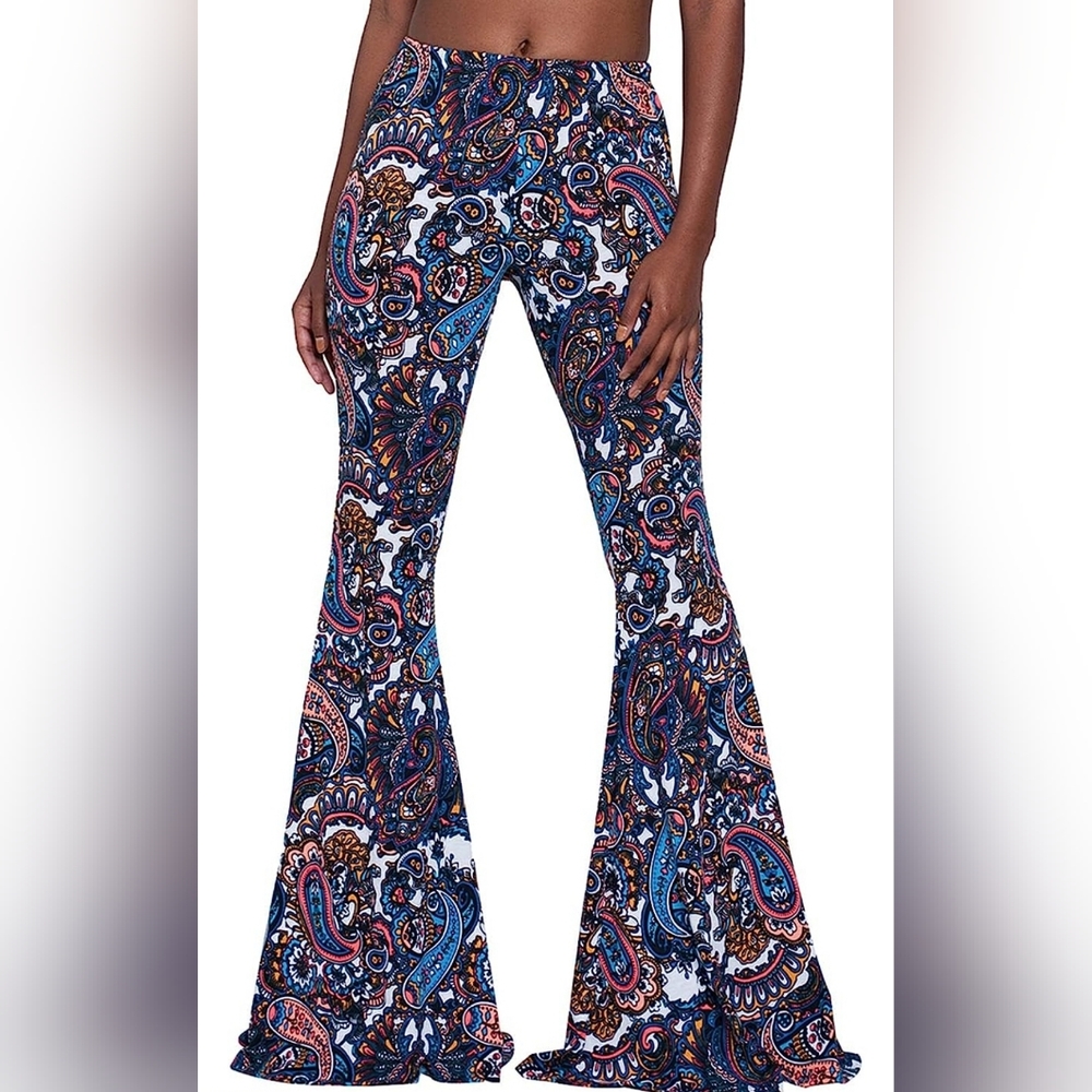 Bohemian High-waist Bell Bottoms